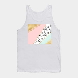 Ethereal golden pastel geometry Tank Top